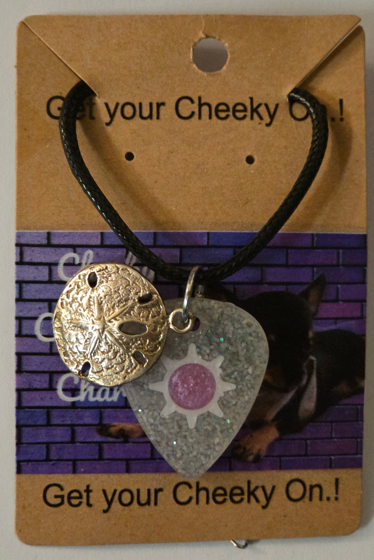 Silver Sand Dollar and Sun Pendent