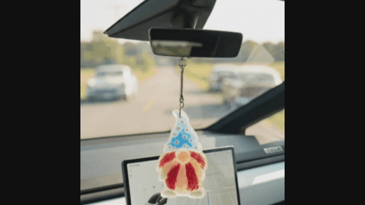Gnat the Gnome Rear View Mirror Charm